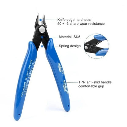 Diagonal Carbon Steel Wire Cutter Electrical Flush Pliers