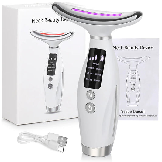 Neck & Face Vibration Beauty Massage Device Skin Lifting Machine