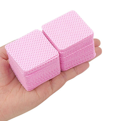 400 Sheets Glue Cleaning Pads Nail Eyelash Removal Wipes