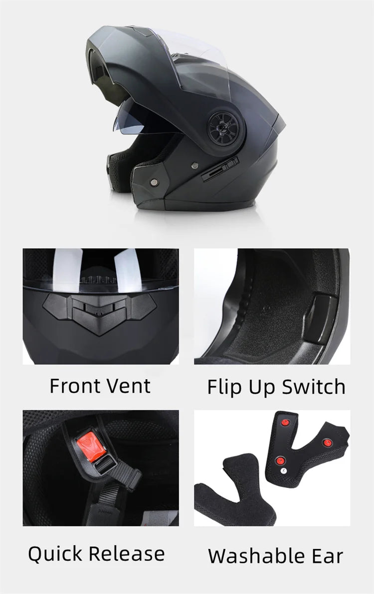 BLD Personalized Full Face Motorcycle Helmet Modular