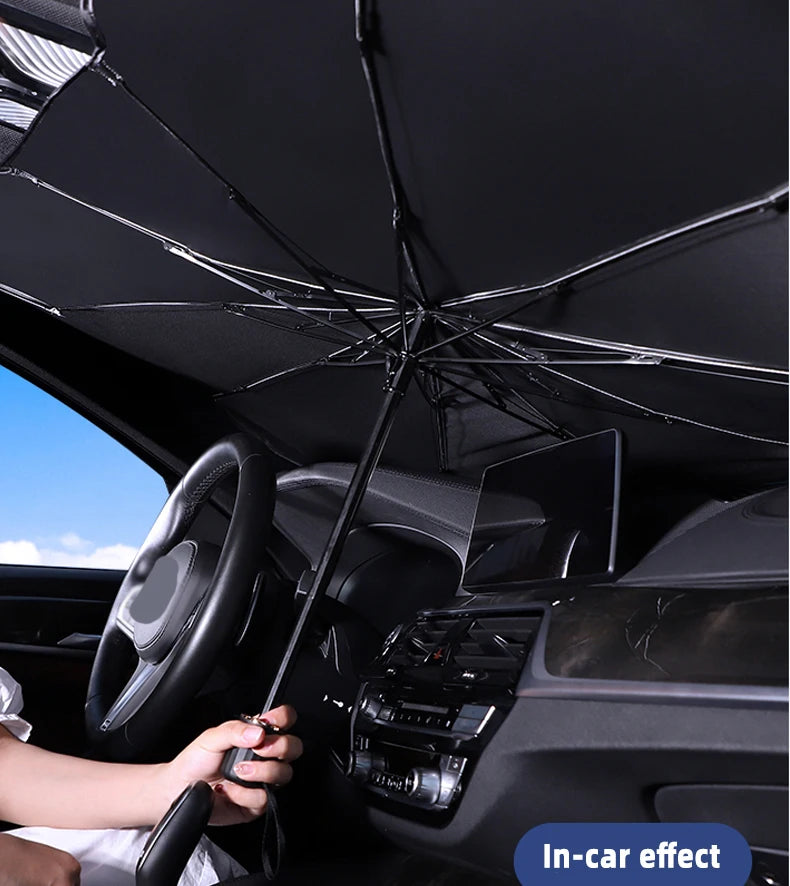 Car Sunshade Umbrella Windshield UV Protection Parasol