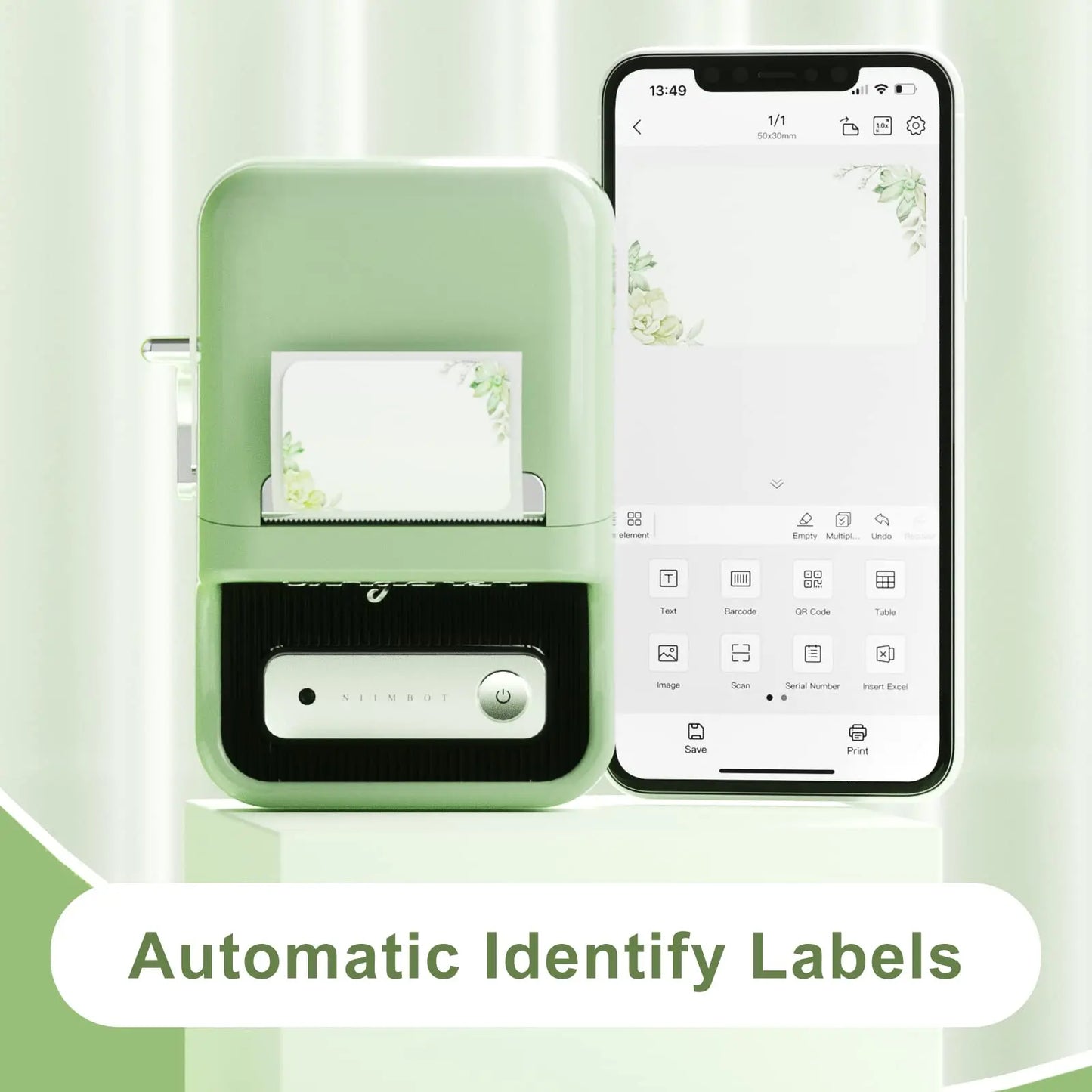 Niimbot Label Maker Printer Self-Adhesive Thermal Labels