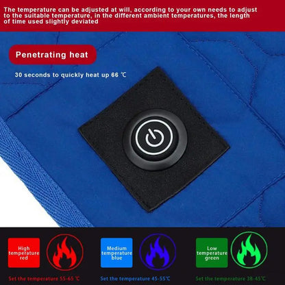 Heated Sleeping Bag Pad USB Power 7 Heating Zones