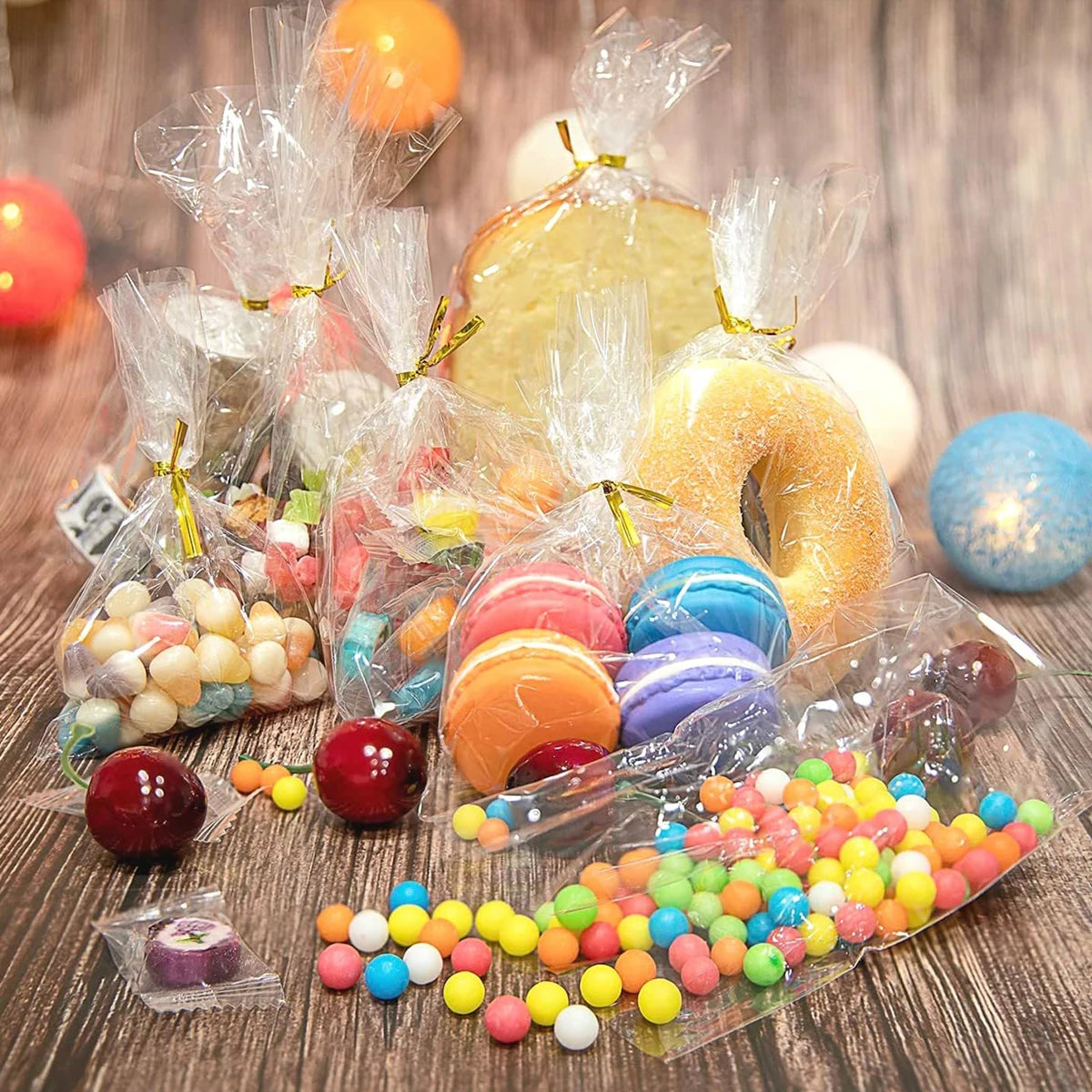 Transparent Candy Bags Plastic Cello Party Gift Favors