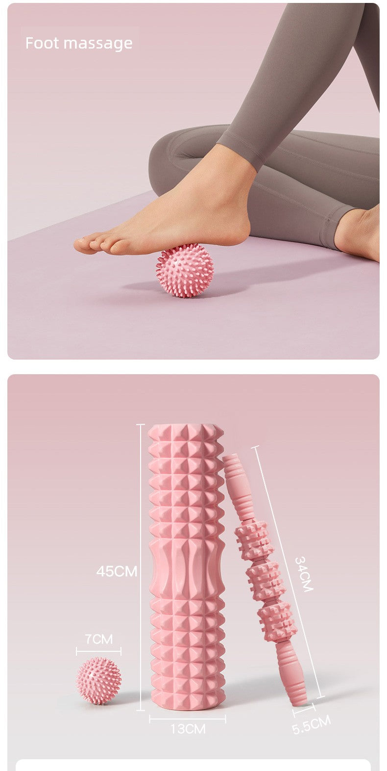 Muscle Relaxation Rolling Foam Roller Fitness Equipment