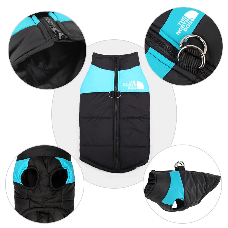 Winter Waterproof Dog Vest Large Pet Ski Coat