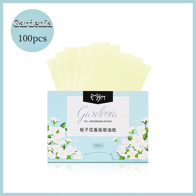 100pcs Facial Oil Absorbing Sheets Matte Face Blotting