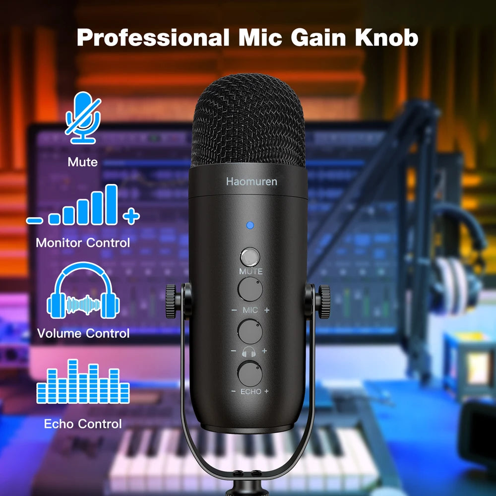 Pro USB Cardioid Condenser Mic Kit Recording