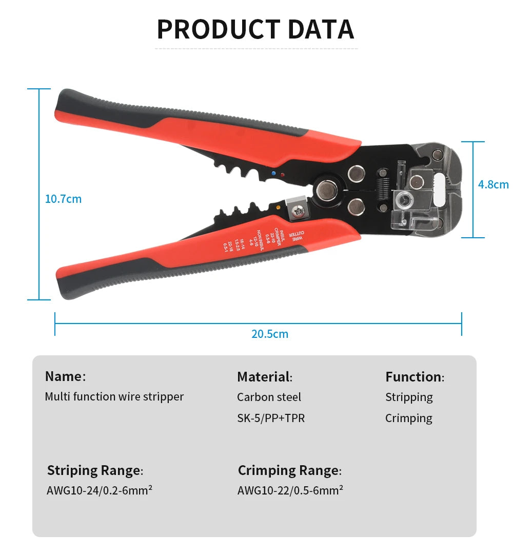 Automatic Multifunction Wire Stripper Cutter Crimper