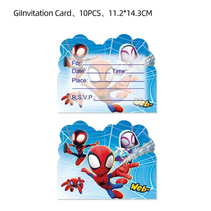 Marvel Birthday Party Disposable Tableware Spider-Man