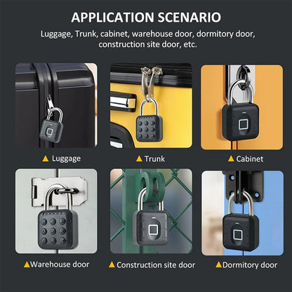 Tuya Bluetooth Fingerprint Padlock Smart Luggage Lock