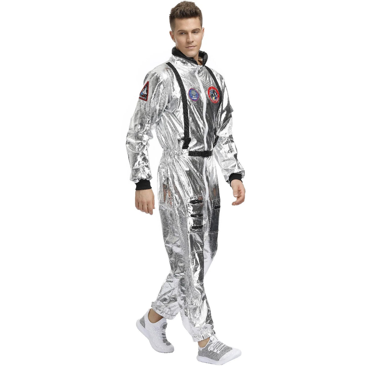 Astronaut Space Suit Costume Adult Kids Family Party Outfit