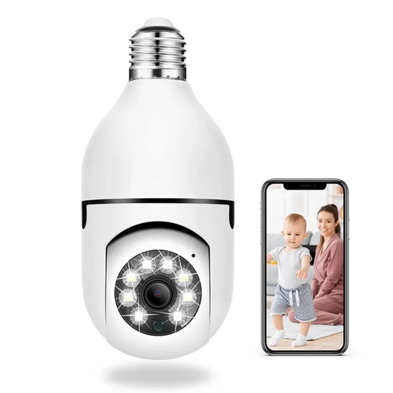 2.4G E27 Light Bulb WiFi 360° HD IP Camera CCTV