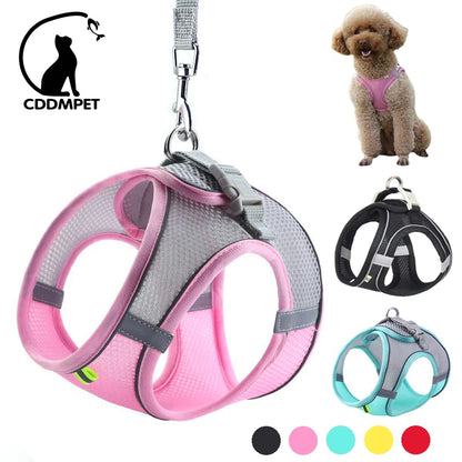 Dog Harness Leash Set Adjustable Vest for Small Dogs