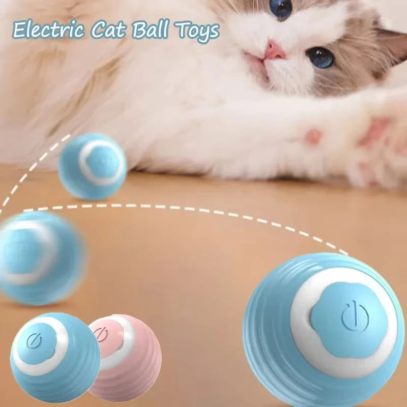 USB Charging Electric Cat Toy Smart Rolling Spin Ball