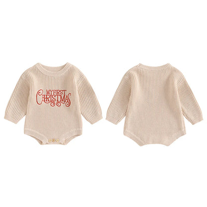 Baby Christmas Sweater Romper