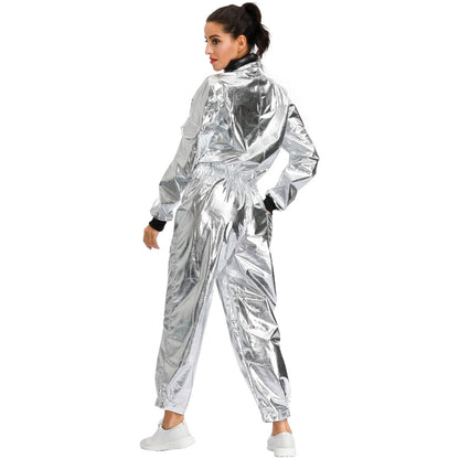 Astronaut Space Suit Costume Adult Kids Family Party Outfit