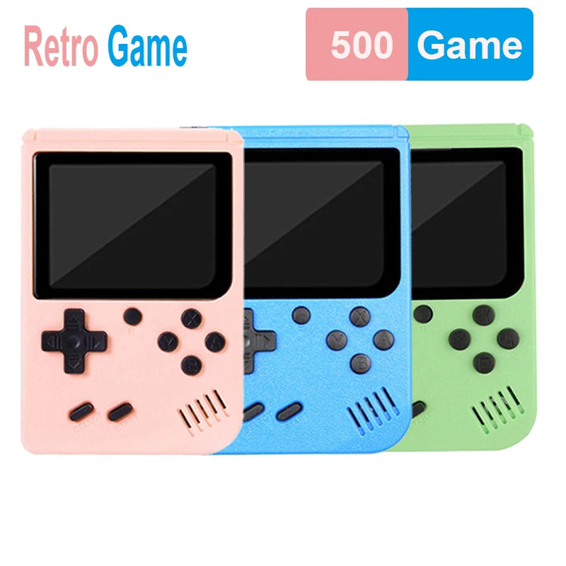 Retro Mini 8 Bit Handheld Game Console 500 Games Built-in