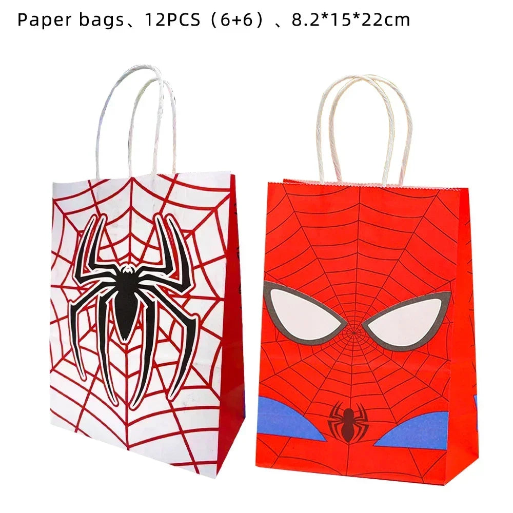 Spider-Man Party Cups Popcorn Boxes Candy Tableware