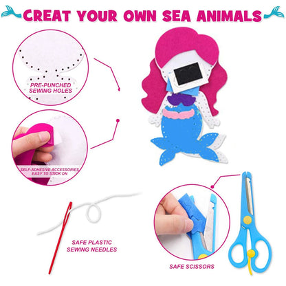 Sea Animal Sewing Kit DIY Felt Craft Educational Toy