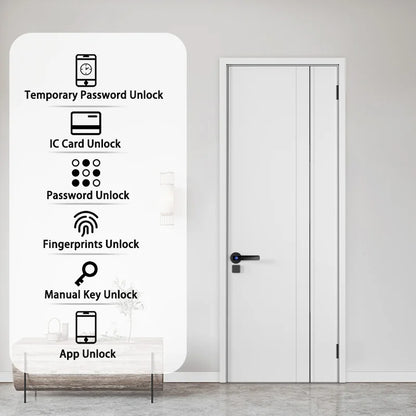 XSDTS Smart Door Lock Handle Fingerprint Keypad Digital