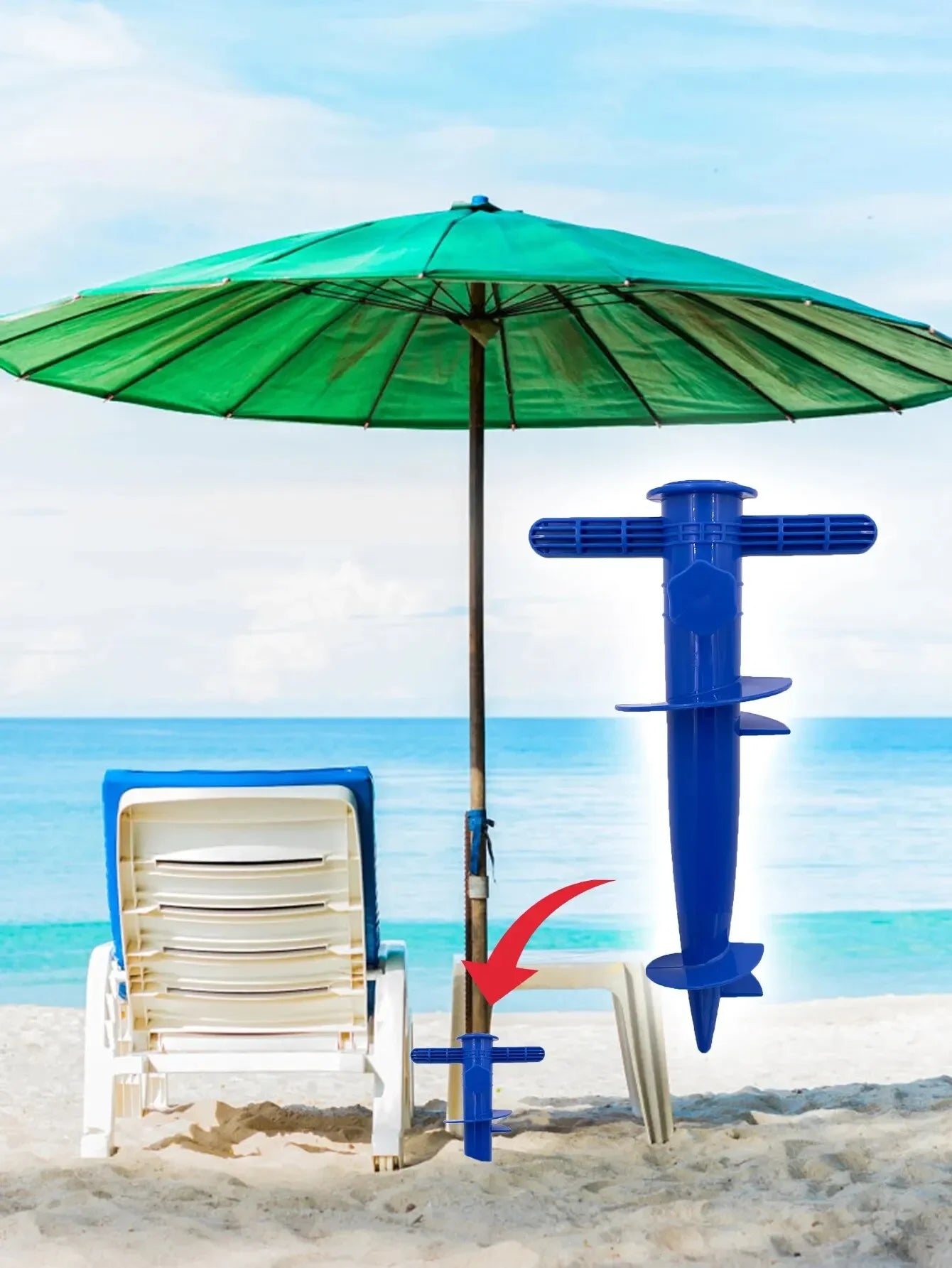 Plastic Umbrella Plug Beach Umbrella Base Accessory