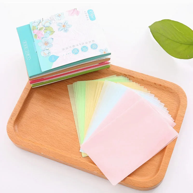 100Pcs Face Oil Blotting Paper Control Shine Makeup Tool