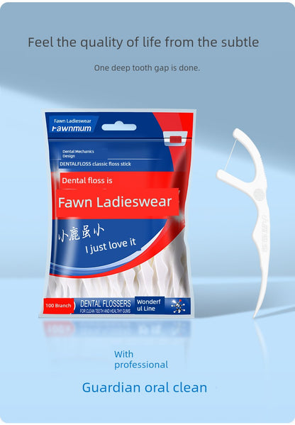 FAWN MUM Portable Single Floss Dental Care