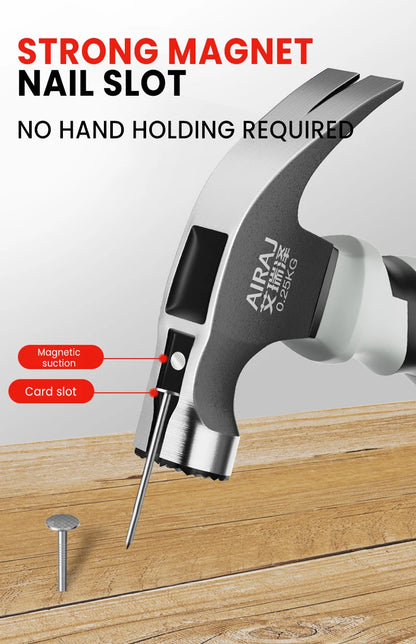 AIRAJ Mini Claw Hammer Anti-Slip Shockproof Handle