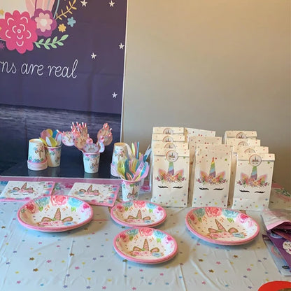 Unicorn Party Tableware Set