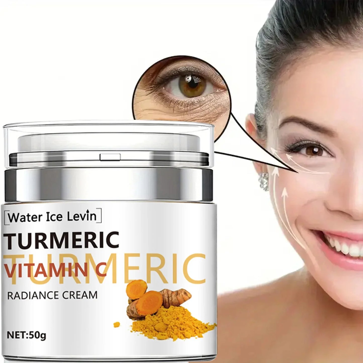 Retinol Turmeric Vitamin C Face Cream Firming Lightening Hyaluronic