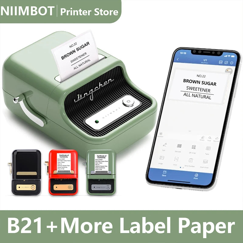 Niimbot Label Maker Printer Self-Adhesive Thermal Labels