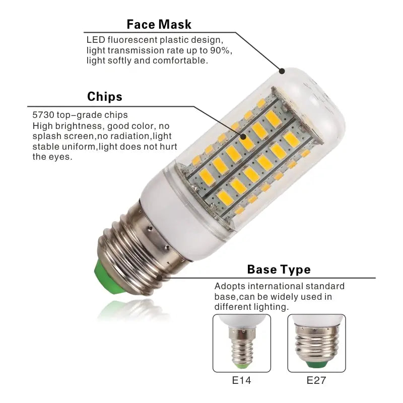 E27 LED Corn Bulb