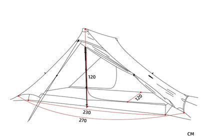 FLAME’S CREED Lanshan 2 Pro Lightweight Backpacking Tent