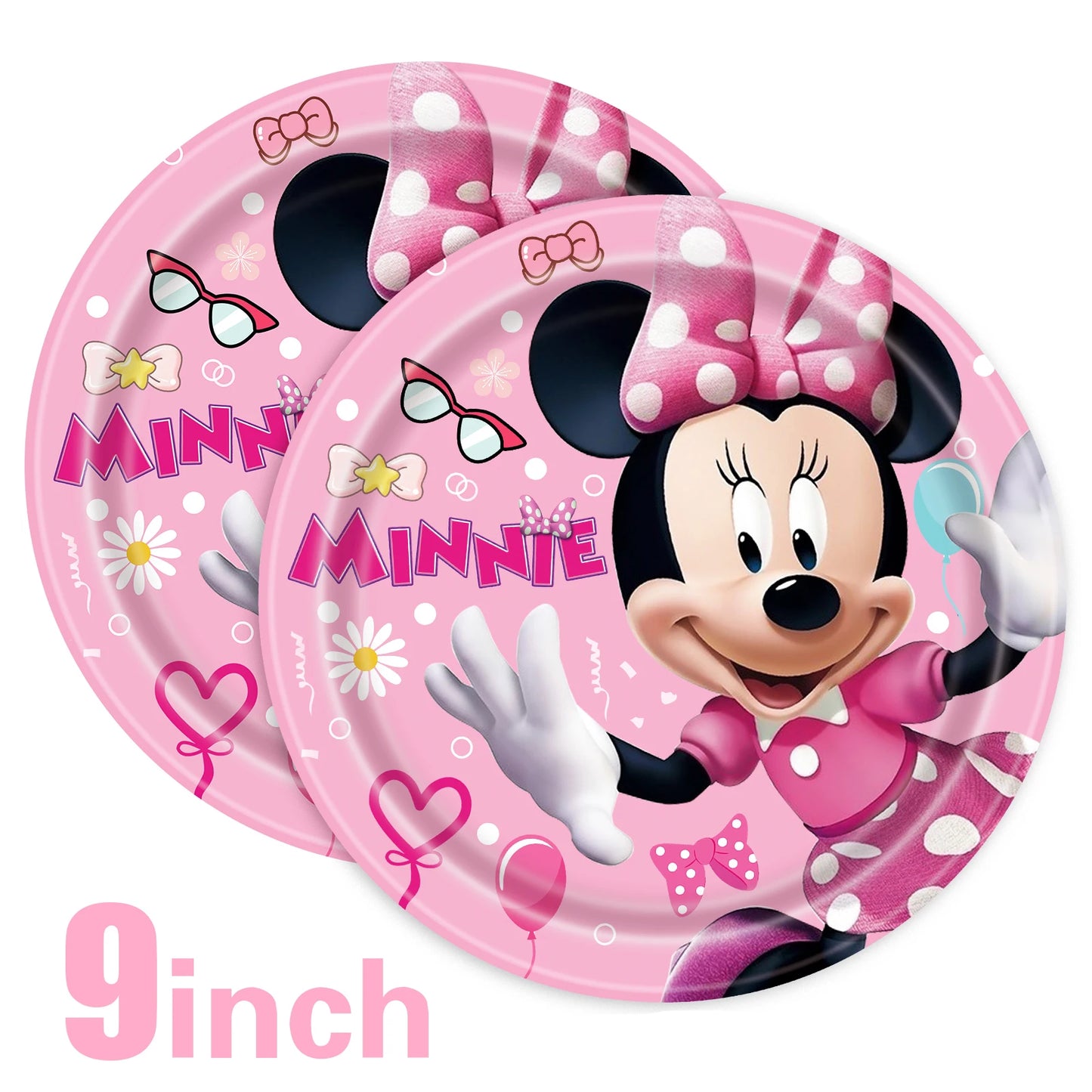 Disney Minnie Mouse Birthday Party Decor Cups Plates