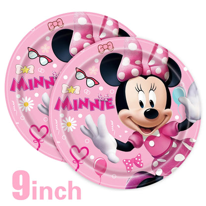 Disney Minnie Mouse Birthday Party Decor Cups Plates