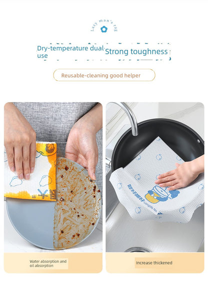 Jiabangshou Disposable Deoiling Food Grade Lazy Rag Kitchen Cleaning