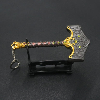 God of War Ragnarok Keychain Thor’s Hammer Weapon