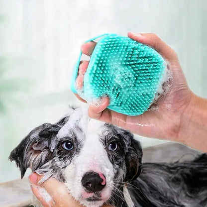 Pet Bath Brush Silicone Grooming Comb Bathing Tool