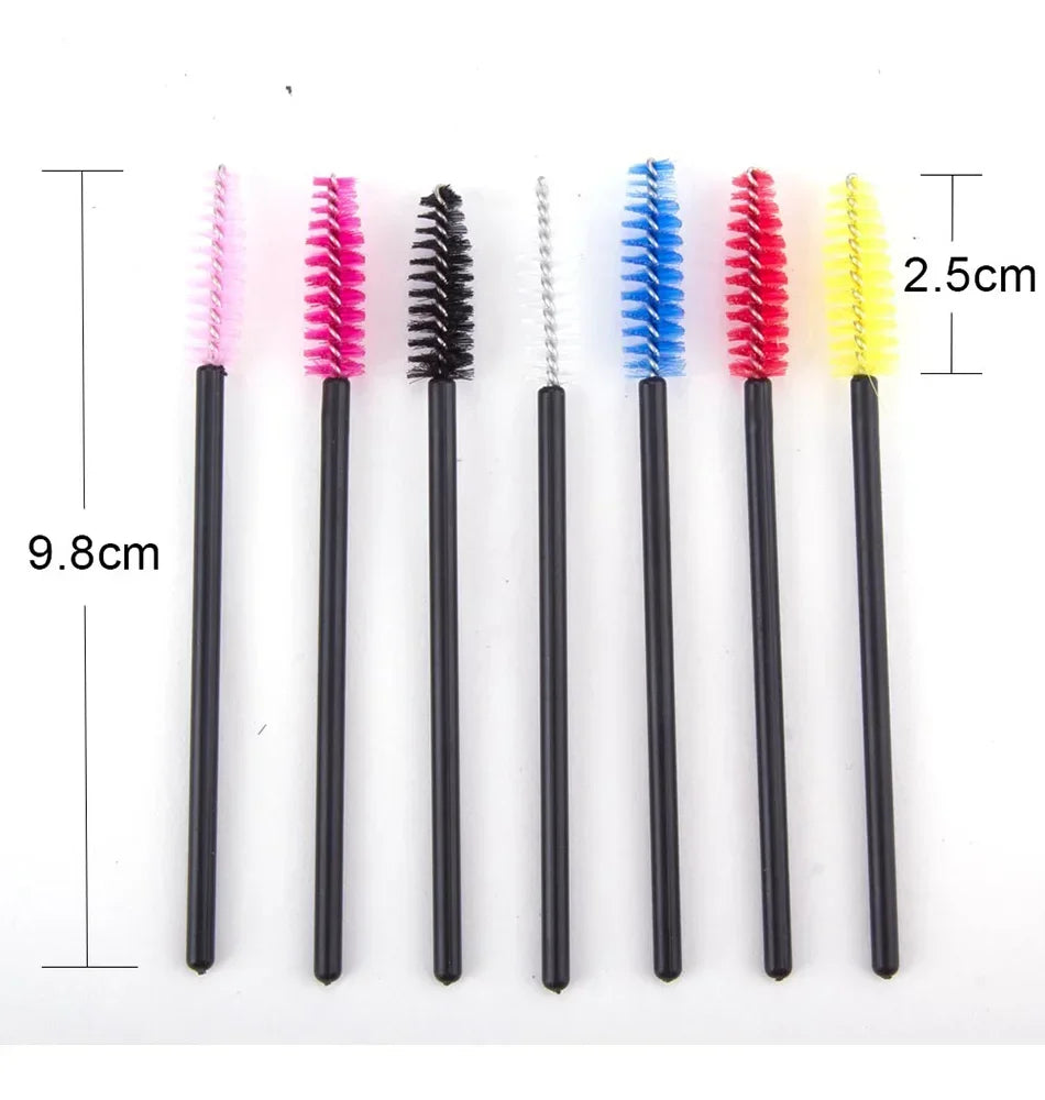 50/100Pcs Disposable Eyebrow Mascara Wands Eyelash Brush