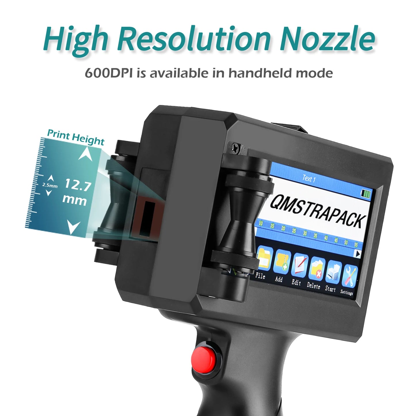 Handheld Inkjet Printer Gun Fast-Drying QR Code Date