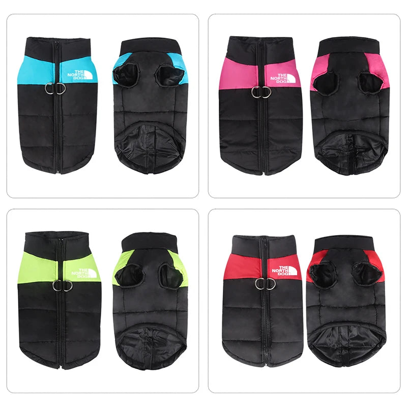 Winter Waterproof Dog Vest Large Pet Ski Coat