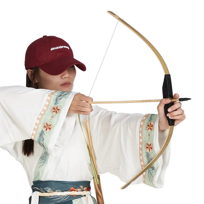 70cm Bamboo Bow & Arrow Archery Set Kids Outdoor Hunting