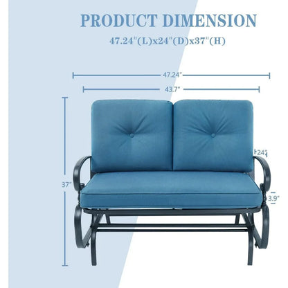 Outdoor Rocking Chair Loveseat Glider Bench Patio Garden