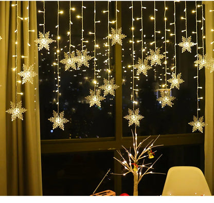 Snowflake Christmas LED String Lights (3.2m)