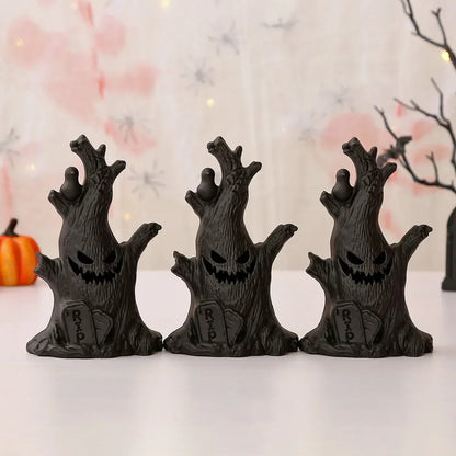 Halloween Ghost Tree Glow Lights Spooky Atmosphere Decor