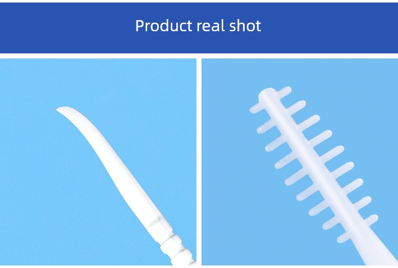 Portable Dual-Use Plastic Fishbone Toothpick Brush