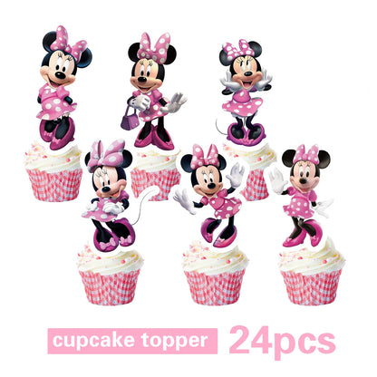 Disney Minnie Mouse Birthday Party Decor Cups Plates