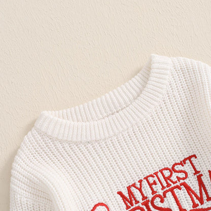 Baby Christmas Sweater Romper