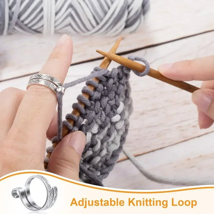 Adjustable Cat Yarn Guide Ring Crochet Tension Tool